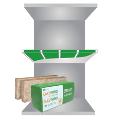 Earthwool® glasswool Midfloor Insulation batts 175mm × 1160mm × 430mm R3.6