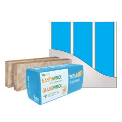 Earthwool® glasswool External Wall Insulation batts 90mm × 580mm × 1160mm R2.2