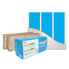 Earthwool® glasswool External Wall Insulation batts 90mm × 430mm × 1160mm R2.6