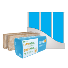 Earthwool® glasswool External Wall Insulation batts 140mm × 580mm × 1160mm R4.1
